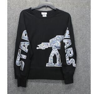 Disney Parks Womens Small Pullover Star Wars At-At Walker Iridescent Sweatshirt